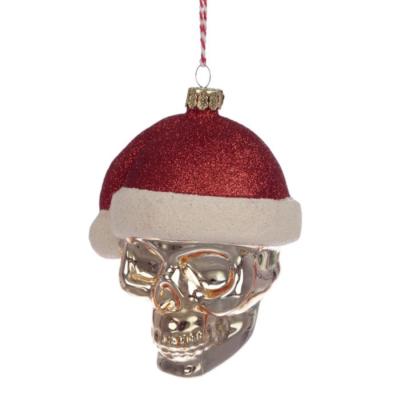 BOULE DE NOEL TETE DE MORT