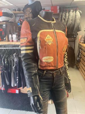 BLOUSON CUIR FEMME REDSKINS