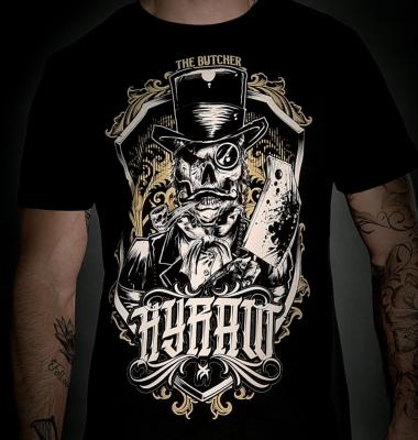 HYRAW T-SHIRT HOMME THE BUTCHER