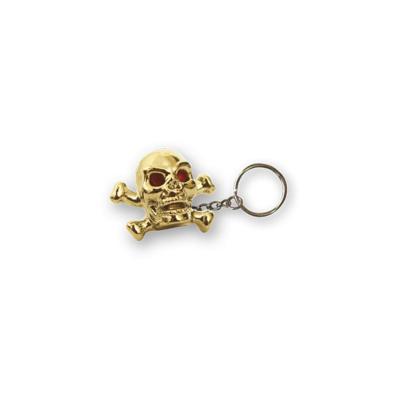 PORTE CLEF TETE DE MORT ET OS