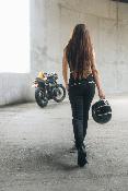 MOTOGIRL ELLIE JEANS BLACK