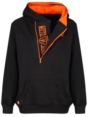 MOTOGIRL SWEAT BLACK/ORANGE