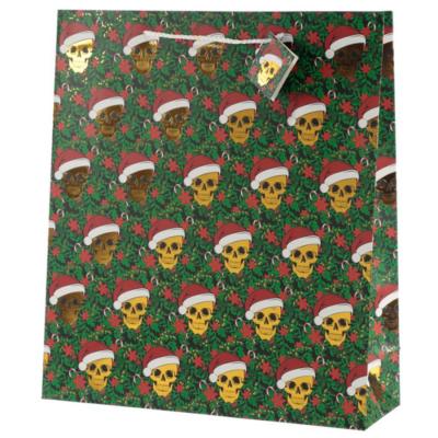 SAC CADEAU DE NOEL TETE DE MORT (TRES GRAND)